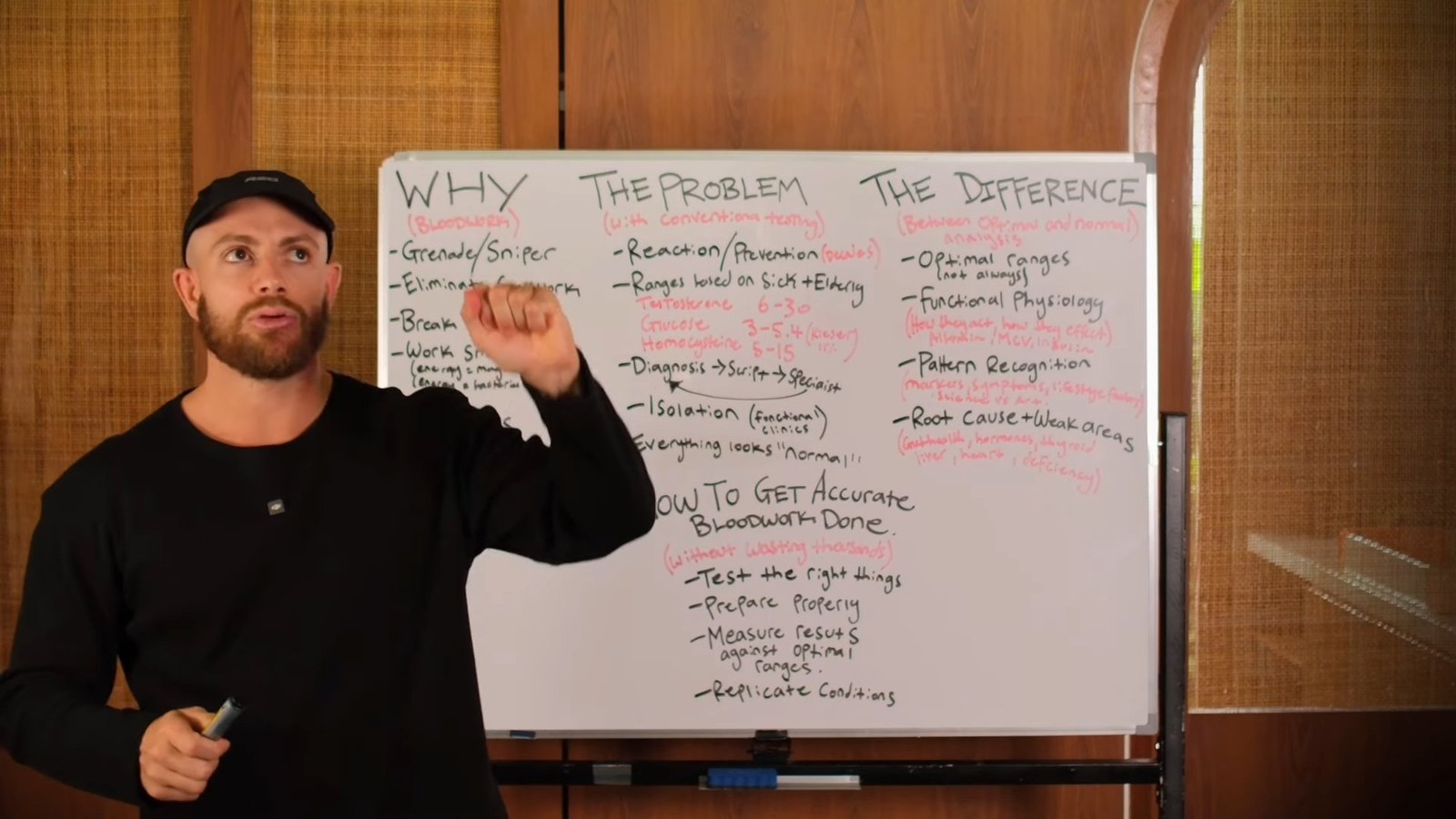 Indri Caruana teaching at a whiteboard